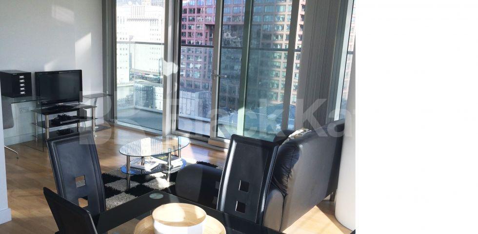 			UNDER OFFER, 2 Bedroom, 1 bath, 1 reception Apartment			 Landmark West Tower. Marsh Wall,, Canary Wharf